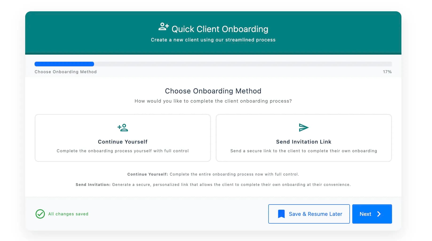 AML client onboarding demo showing entity capture and KYC verification workflow